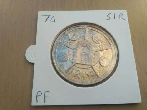 1974 SA Mint anniversary Silver Proof R1