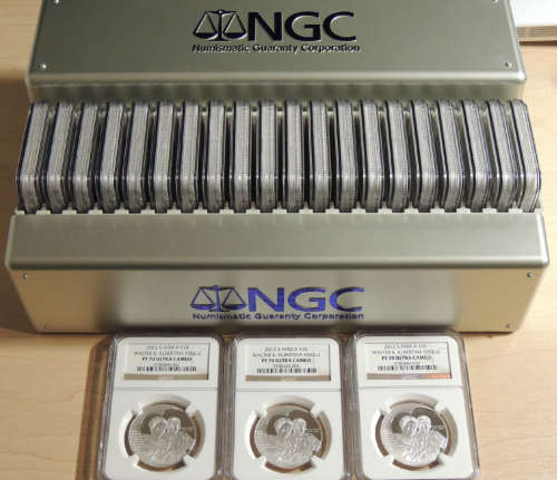 10 x PF 70 2012 Walter and Albertina Sisulu  NGC box