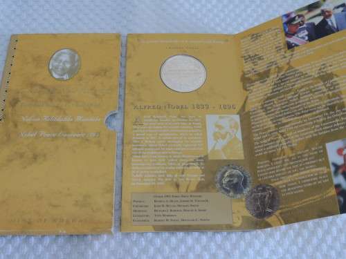 1 oz Sterling Silver 0.925 1993 MANDELA Silver Nobel Commemorative Silver MEDALLION