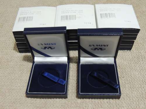 Protea Proof R1 empty blue box (R25 each)