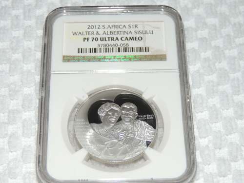 10 x PF 70 2012 Walter and Albertina Sisulu  NGC box