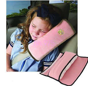 Seat belt cushion pillow
