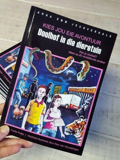 Doolhof in die dieretuin deur Corlie Putter. Kies jou eie avontuur jeugboek. annaemm