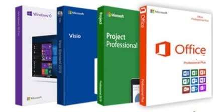 Windows 10 Pro + Office Professional 2021 + Project Professional 2021 - Visio Professional 2021