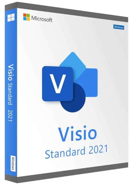 Microsoft Visio 2021 Standard Lifetime License 32/64 Bit - Windows