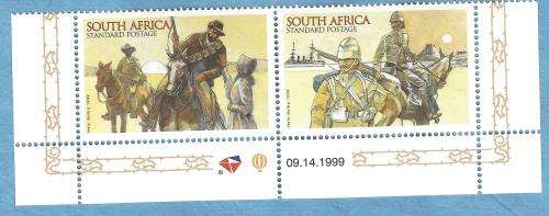 RSA.1999,11Oct,Commemoration Anglo-Boer War, Setenant Horizontal Pair,mint Stam CV R 22.0 View scans