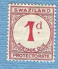 Swaziland.1933-1937. 1d Postage Due Mint stamp, CV R 30.00 View scans