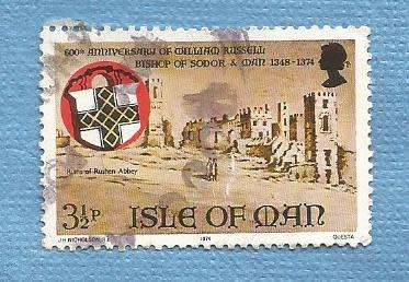Isle Of Man.1974. 600th Anniversary Russell. One Used. CV +/- R 5.00 View scans