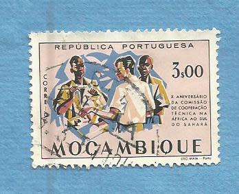 Port. Mozambique.1960.10th Anniv Afr.Technical Comm.1 Used   CV +/- R 5.00 View scans