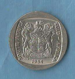 R.S.A. 1994 .Five Rand Coin.Presidential Inauguration.  R 35.00 View scans