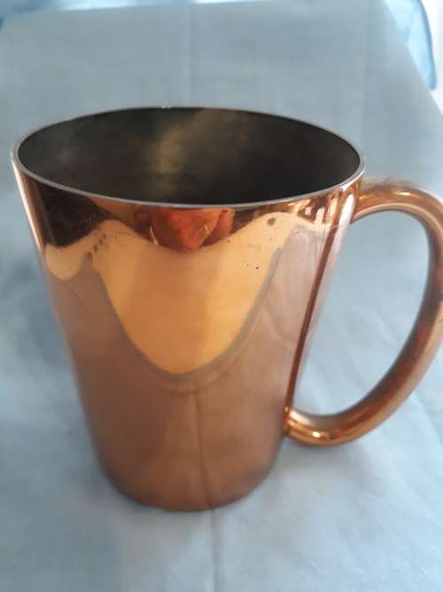 Vintage Rhodesian Copper Beer Mug.12 cm tall. R 140.00 View scans