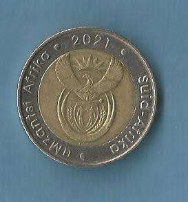 South Africa. 2021.S.A.Reserve Bank 100 Yrs.  Five Rand Coin. R 40.00  View Scans