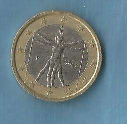 Euro Coin. 2002. (Italy?) One Euro Coin.  R 30.00   View scans