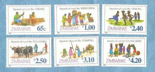 Zimbabwe. 1997. Rural Life . 6 Mint NH Stamps.  CV +/- R 62.00 View scans