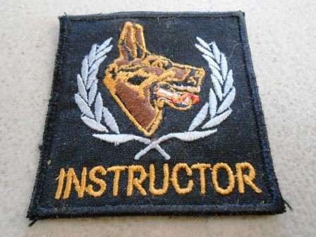 Unknown Dog Instructors Mustering Badge