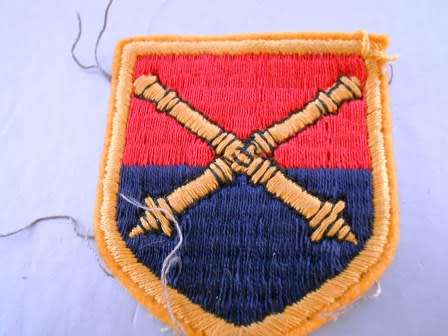 School of Artillery Cloth Flash