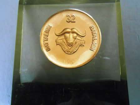 32 Battalion Commemorative Coin ( Encased in Resin )