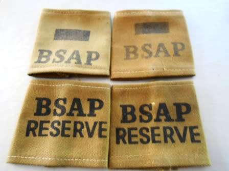 Set Rhodesian Bsap Rank Insignia