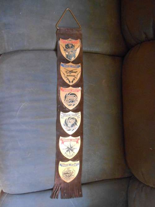 Rhodesian Set of Plaques on a Leather Strap