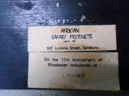 Rare Rhodesian Plaque