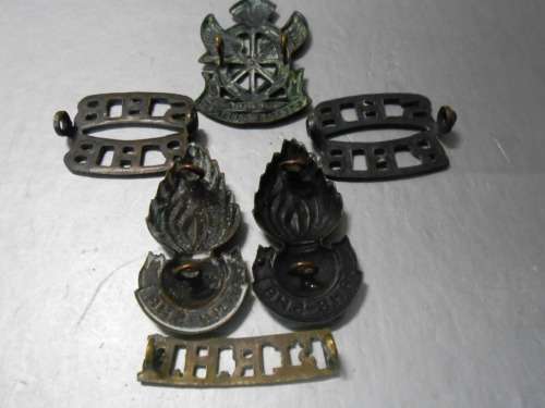 Railways & Harbours Brigade Set of Badges - ( All pins intact)