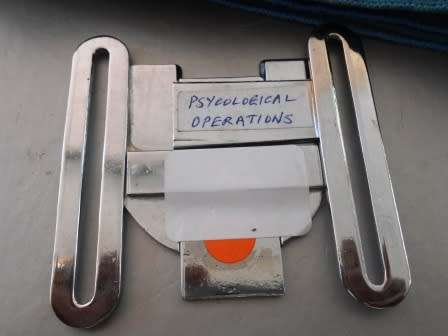 Rhodesian Psychological Warfare Belt Buckle and Belting