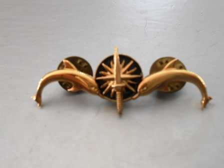 SA Navy Submariners Commanding Officers Badge (Mess Dress Size) *** Very Hard to Find ***