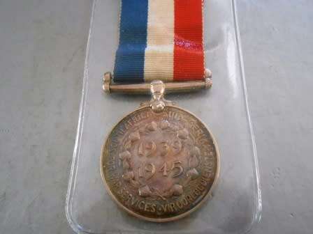 South African WW II Service Medal (Not named or numbered)