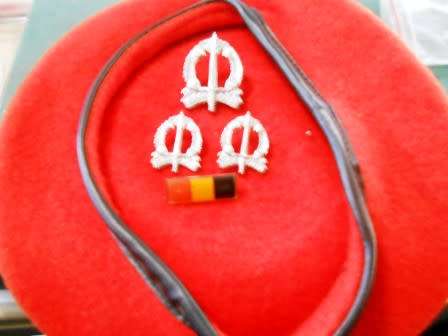 Military Police Beret Cap, Collar Badges and Balkie