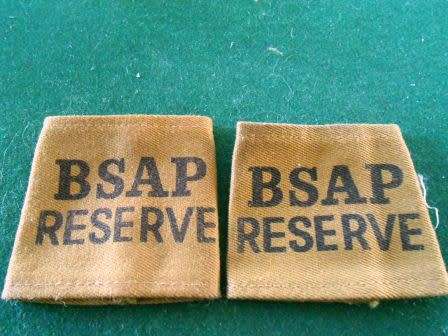 Rhodesian Rhodesian BSAP Reserve Epaulettes