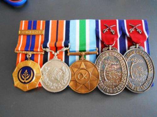 Court Mounted set of Medals