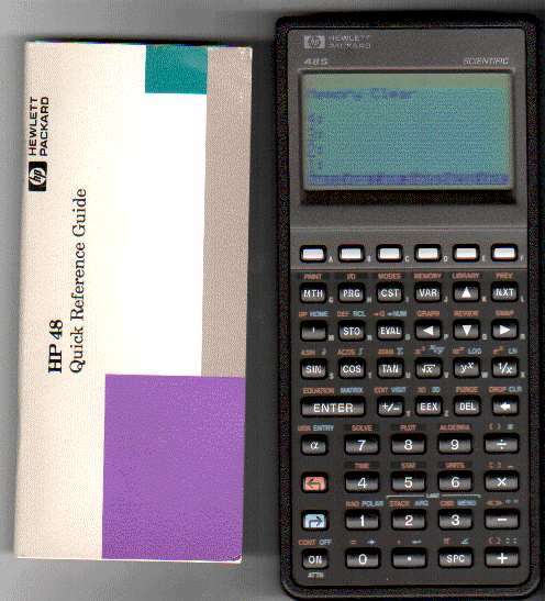 Hewlett Packard RPN HP 48S programmable Graphing Calculator