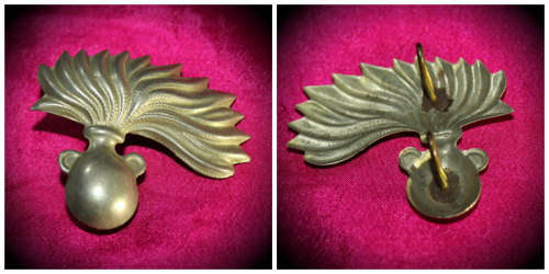 WW2 Italian Military Police Badge -53-45mm (silver coloured Metal)