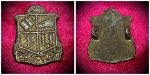 WW2 South Africa Womans Auxillery Army Service "WAAS" Badge - 54x27mm