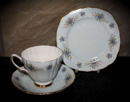 21pc Colclough Bone China made in England 6 trio's and more Product of Ridgway Potteries LTD