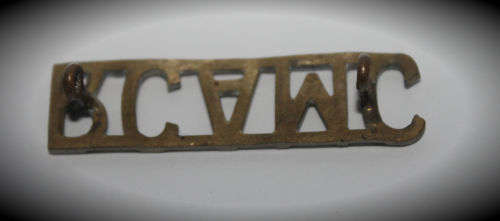 Canada Army RCAMC Royal Canadian Army Medical Corps Shoulder Title Badge WWII