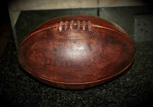 Vintage SUPER SPRINGBOK leather Rugby Ball- Good Condition
