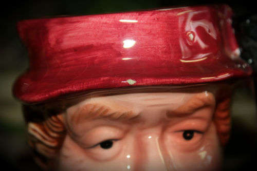 Collectable Ceramic Character Jug 135mmx130mm -Tiny chip