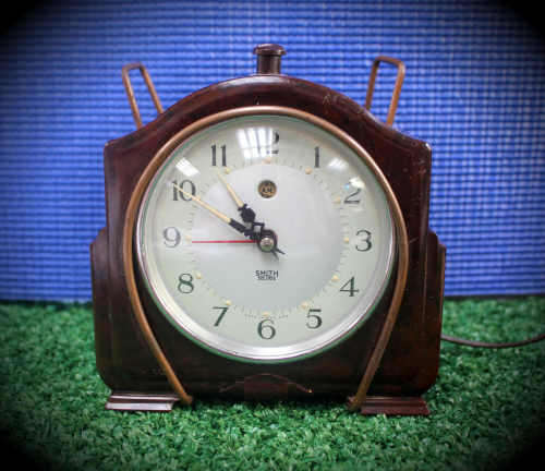Vintage Smith Sectric Electric Clock made in England Not tested( not standard plug)