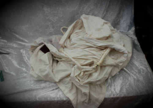 a White Masonic Robe  Scottish made by Toye,Kenning & Spencer LTD Glasgow