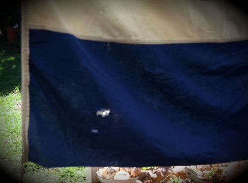 Old Collectable South African Flag 110cm x 162cm - few holes in the material see photos