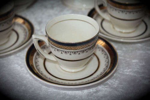 12pc Vintage Royal Crown MYOTTS Teaset made in Staffordshire England (4 duo's )