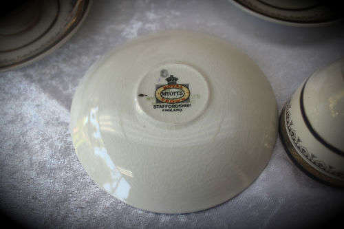 12pc Vintage Royal Crown MYOTTS Teaset made in Staffordshire England (4 duo's )