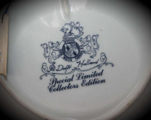 Delft Holland Special Limited Collectors Edition Oval Plate with C.O.A Oude Molen Fabriek 363x265mm