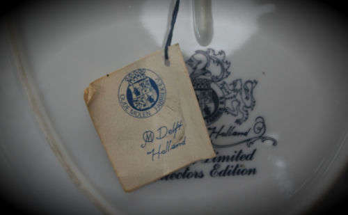 Delft Holland Special Limited Collectors Edition Oval Plate with C.O.A Oude Molen Fabriek 363x265mm