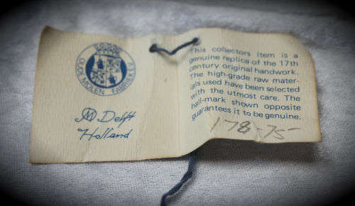 Delft Holland Special Limited Collectors Edition Oval Plate with C.O.A Oude Molen Fabriek 363x265mm