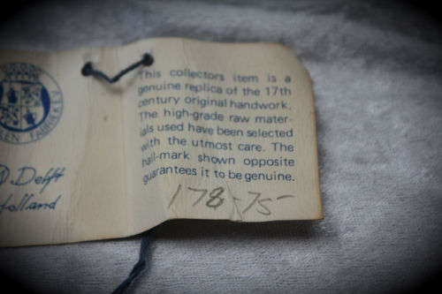 Delft Holland Special Limited Collectors Edition Oval Plate with C.O.A Oude Molen Fabriek 363x265mm