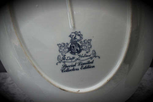 Delft Holland Special Limited Collectors Edition Oval Plate with C.O.A Oude Molen Fabriek 363x265mm