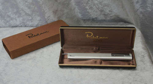 Vintage Satolex Pearl Silver Pocket Man Pen/Calculator in box calculator not working