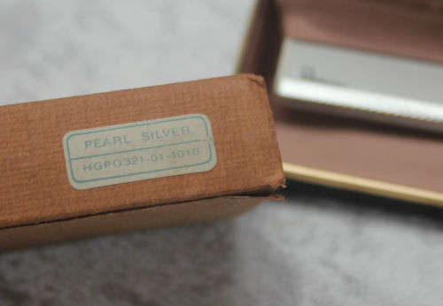 Vintage Satolex Pearl Silver Pocket Man Pen/Calculator in box calculator not working